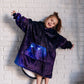 Kids Oversized Hoodie Blanket in Starry Sky