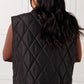 Layering Queen Quilted Puffer Vest in Black