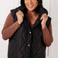 Layering Queen Quilted Puffer Vest in Black