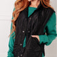 Layering Queen Quilted Puffer Vest in Black