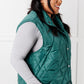 Layering Queen Quilted Puffer Vest in Hunter Green