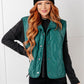 Layering Queen Quilted Puffer Vest in Hunter Green