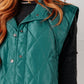 Layering Queen Quilted Puffer Vest in Hunter Green