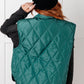 Layering Queen Quilted Puffer Vest in Hunter Green