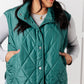 Layering Queen Quilted Puffer Vest in Hunter Green