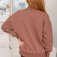 Make No Mistake Mock Neck Pullover in Cocoa