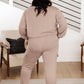 Lounge A Lot Cut Off Sweatshirt in Mocha
