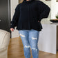 Maureen Long Sleeve Solid Knit Sweater