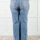 Melia High Rise Side Seam Detail Wide Leg Jeans