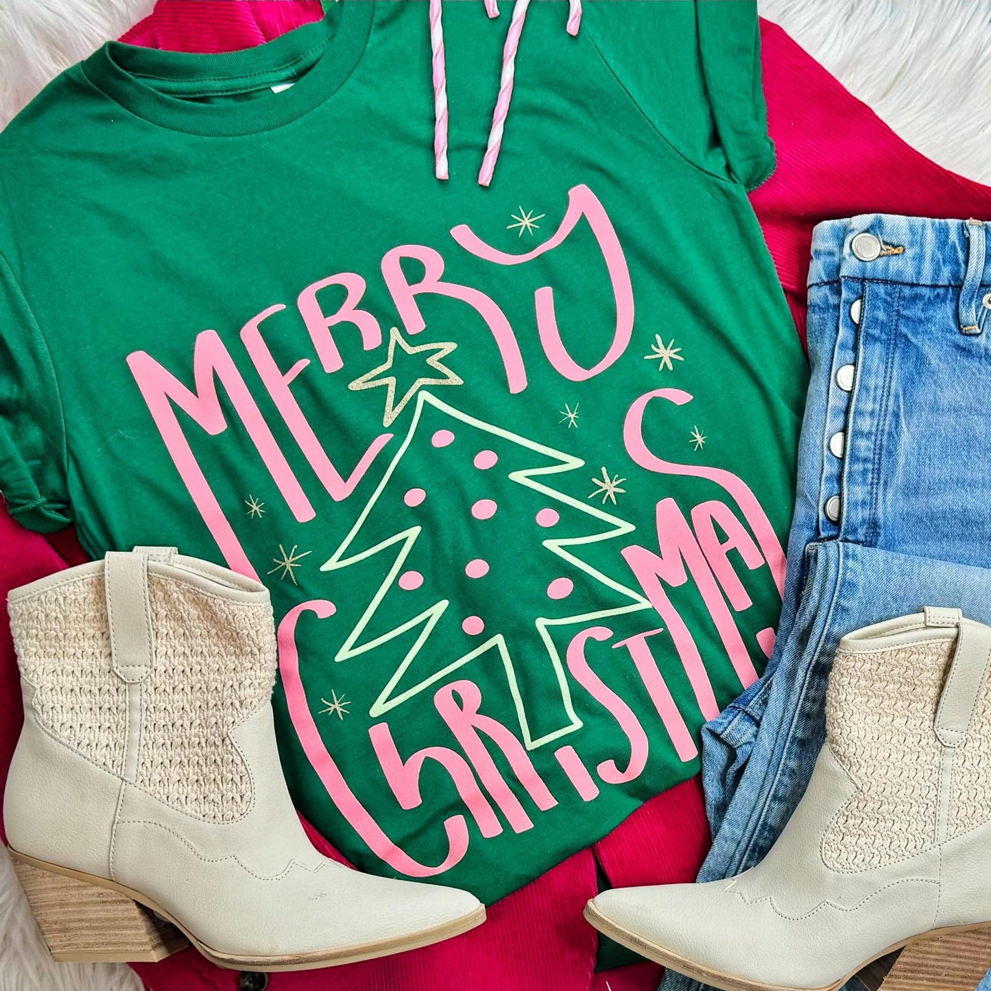 Flash Deal: Merry Christmas Tee (Evergreen)