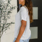 Mood Swingin' Casual Drop Shoulder Tee in Grey