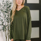 Next to Nothing Top and Bottom Set in Dark Olive