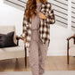 Lounge A Lot Cut Off Sweatshirt in Mocha