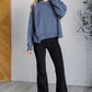 Quick Fix Mineral Wash Crew Neck Pullover in Psychic