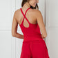 Raising Heart Rate Cutout Runsie In True Red