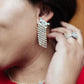 Rhinestone Fringe Earrings