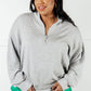 Rogue Runner Half Zip Jacket in Heather Grey