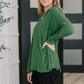Running Late Hooded Long Sleeve in Dark Green