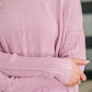 Running Late Hooded Long Sleeve in Mauve