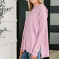 Running Late Hooded Long Sleeve in Mauve