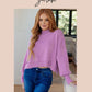 Everything Layer Waffle Knit Open Front Cardigan in Bright Mauve