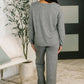 Seasonal Snooze Top and Bottom Set in Black
