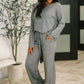 Seasonal Snooze Top and Bottom Set in Black
