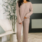 Seasonal Snooze Top and Bottom Set in Brown