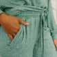 Seasonal Snooze Top and Bottom Set in Hunter Green