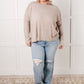 Simply Basic Ribbed Hacci Sweater in H Mocha