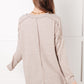 Simply Basic Ribbed Hacci Sweater in H Mocha