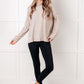 Simply Basic Ribbed Hacci Sweater in H Mocha