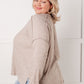 Simply Basic Ribbed Hacci Sweater in H Mocha