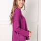 Simply Basic Ribbed Hacci Sweater in Light Plum