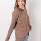 Simply Basic Ribbed Hacci Sweater in Mocha