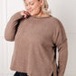 Simply Basic Ribbed Hacci Sweater in Mocha