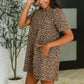 Spicy But Chill Relaxed Dress in Cheetah Mocha