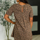 Spicy But Chill Relaxed Dress in Cheetah Mocha