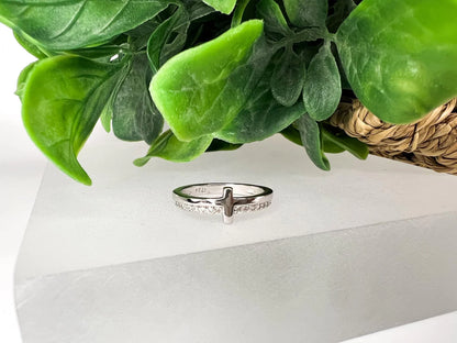 Sterling Cross Ring