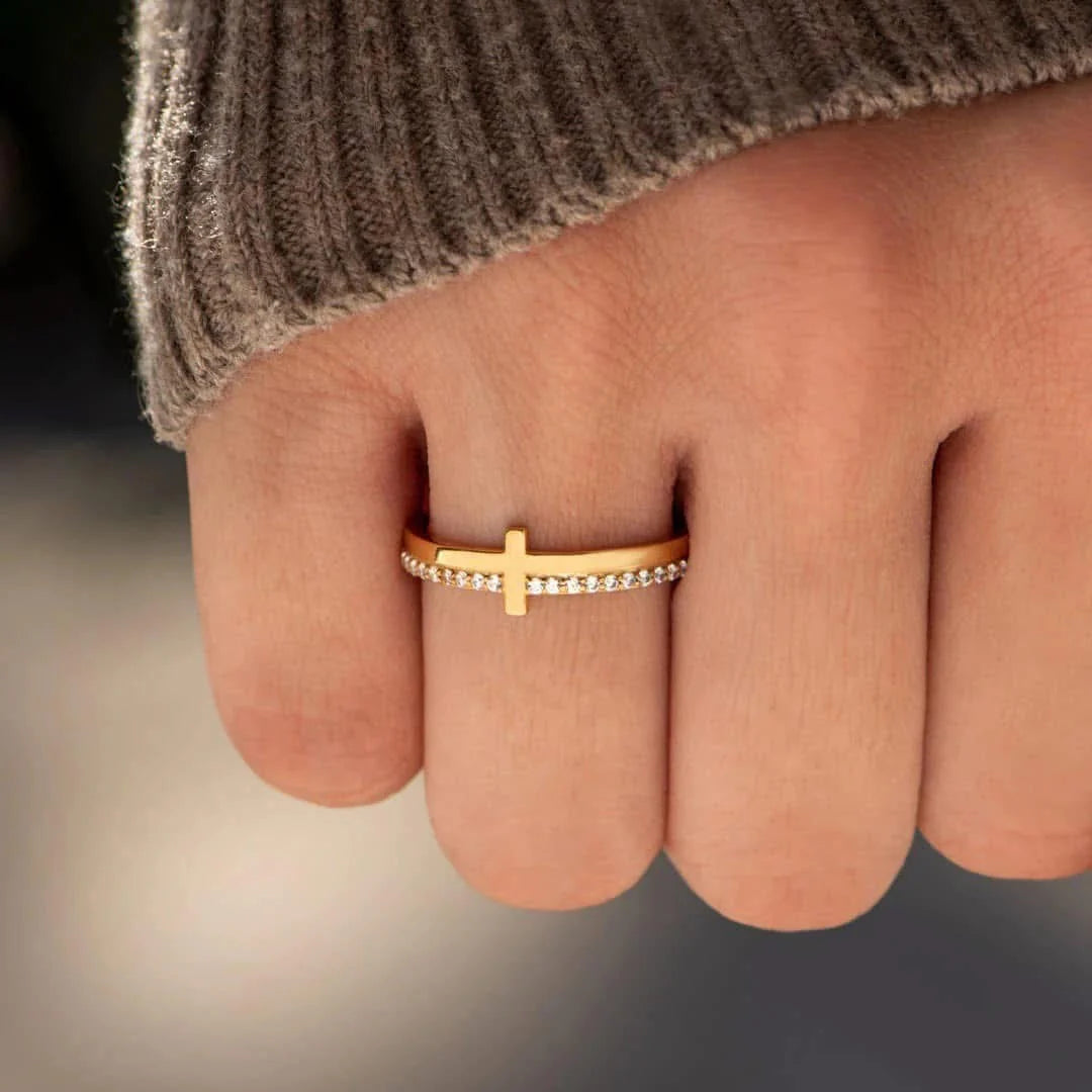 Sterling Cross Ring