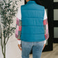 That's What I'm Talkin' About Puffer Vest in Teal