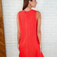 The Power I Hold V-Neck Ribbed Knit Dress in Summer Coral