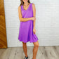 The Power I Hold V-Neck Ribbed Knit Dress in Tropical Violet