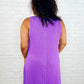 The Power I Hold V-Neck Ribbed Knit Dress in Tropical Violet