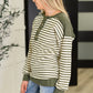 Timeless Lines Contrast Henley Top