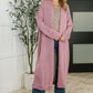 Travel Hideaway Open Front Cardigan in Cashmere Rose