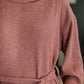 Travel Plush Knit Dress in Autumn Berry