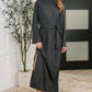 Travel Plush Knit Dress in Charcoal