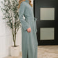 Travel Plush Knit Dress in Soft Teal