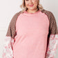 Walk for Miles Floral Color Block Top